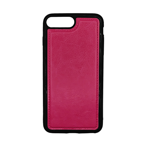 Magnetic Detachable Leather Wallet Case for Apple iPhone 7 Plus / 8 Plus - Hot Pink