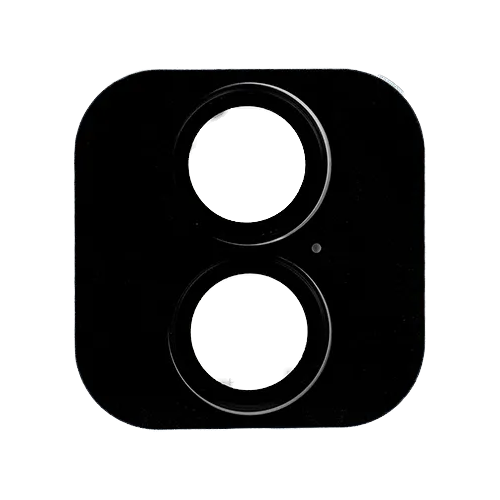 Metal Glass Lens Protection Compatible for iPhone 16 / 16 Plus - Black