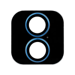 Metal Glass Lens Protection Compatible for iPhone 16 / 16 Plus - Blue