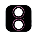 Metal Glass Lens Protection Compatible for iPhone 16 / 16 Plus - Pink