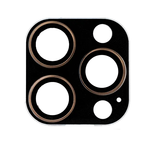 Metal Glass Lens Protection Compatible for iPhone 16 Pro / 16 Pro Max - Rose Gold