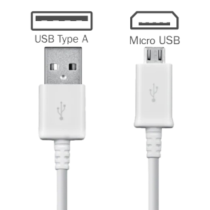 Micro USB Cable No Packaging (1.2M) - White