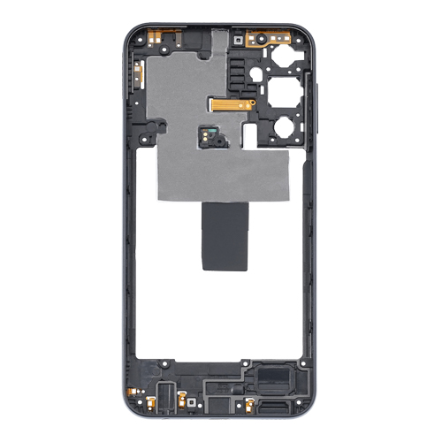 Mid-Frame Housing with Power Button Pre-Installed Compatible for Samsung Galaxy A24 (A245 / 2023) - Black