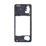 Mid-Frame Housing Compatible for Samsung Galaxy A71 (A715 / 2020) - Prism Crush Black