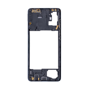 Mid-Frame Housing Compatible for Samsung Galaxy A71 (A715 / 2020) - Prism Crush Black