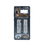 Mid-Frame Housing With Small Parts and Adhesive Pre-Installed Compatible for Samsung Galaxy S10 - Black