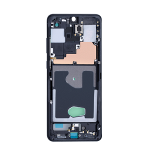 Mid-Frame Housing With Small Parts and Adhesive Pre-Installed Compatible for Samsung Galaxy S20 Ultra - Black