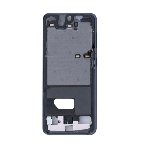 Mid-Frame Housing With Small Parts and Adhesive Pre-Installed Compatible for Samsung Galaxy S21 - Black