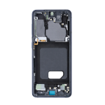 Mid-Frame Housing With Small Parts and Adhesive Pre-Installed Compatible for Samsung Galaxy S21 - Black