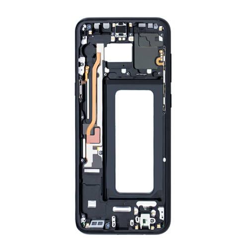 Mid-Frame Housing With Small Parts and Adhesive Pre-Installed Compatible for Samsung Galaxy S8 Plus - Black