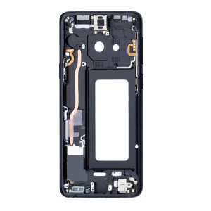 Mid-Frame Housing With Small Parts and Adhesive Pre-Installed Compatible for Samsung Galaxy S9 - Black