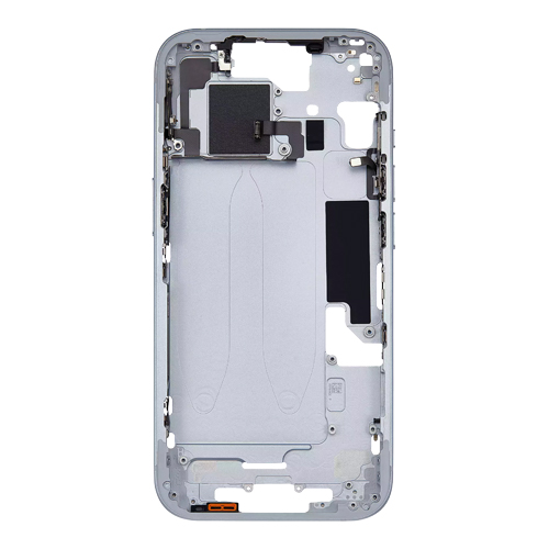Mid-Frame Housing with Hard Buttons and Sim Tray Compatible for Apple iPhone 15 - Blue