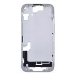 Mid-Frame Housing with Hard Buttons and Sim Tray Compatible for Apple iPhone 15 - Blue