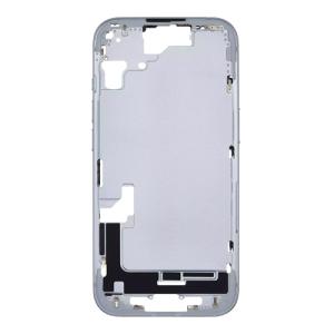 Mid-Frame Housing with Hard Buttons and Sim Tray Compatible for Apple iPhone 15 - Blue