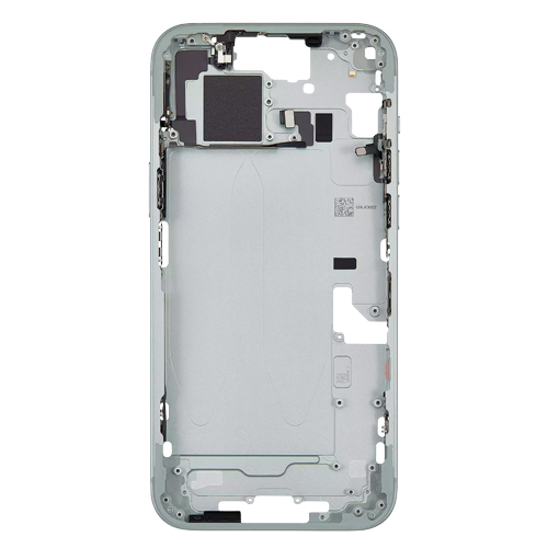 Mid-Frame Housing with Hard Buttons and Sim Tray Compatible for Apple iPhone 15 Plus - Green