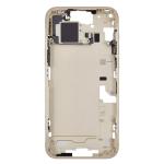 Mid-Frame Housing with Hard Buttons and Sim Tray Compatible for Apple iPhone 15 Plus - Yellow