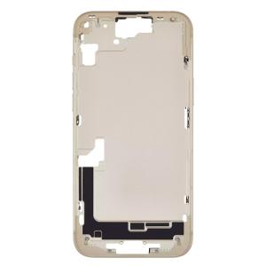 Mid-Frame Housing with Hard Buttons and Sim Tray Compatible for Apple iPhone 15 Plus - Yellow
