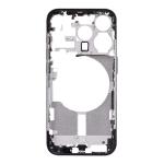 Mid-Frame Housing with Hard Buttons and Sim Tray Compatible for Apple iPhone 15 Pro - Black Titanium