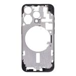 Mid-Frame Housing with Hard Buttons and Sim Tray Compatible for Apple iPhone 15 Pro - Black Titanium