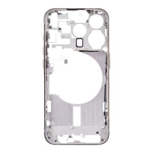 Mid-Frame Housing with Hard Buttons and Sim Tray Compatible for Apple iPhone 15 Pro - Natural Titanium
