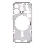 Mid-Frame Housing with Hard Buttons and Sim Tray Compatible for Apple iPhone 15 Pro - Natural Titanium