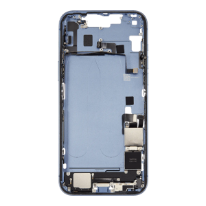 Mid-Frame Housing with Small Parts and Battery Pre-Installed Compatible for Apple iPhone 14 Plus (PULL / A) - Blue