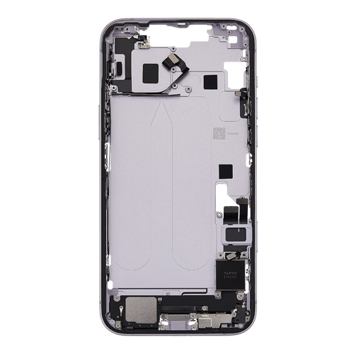 Mid-Frame Housing with Small Parts Pre-Installed Compatible for Apple iPhone 14 Plus - Purple