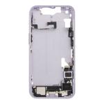 Mid-Frame Housing with Small Parts Pre-Installed Compatible for Apple iPhone 14 - Purple