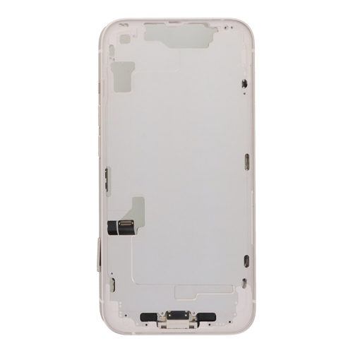 Mid-Frame Housing with Small Parts Pre-Installed Compatible for Apple iPhone 14 - Starlight