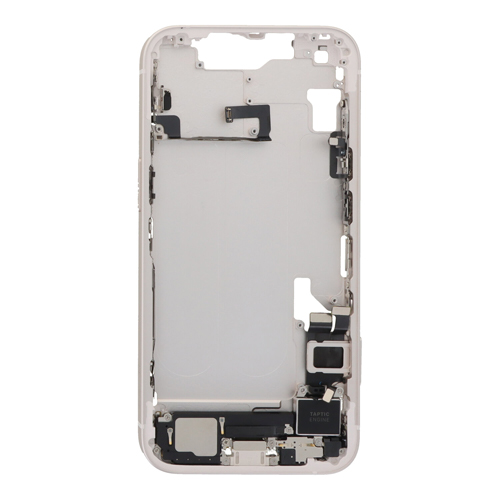 Mid-Frame Housing with Small Parts Pre-Installed Compatible for Apple iPhone 14 - Starlight