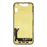 Mid-Frame Housing with Small Parts Pre-Installed Compatible for Apple iPhone 14 - Yellow