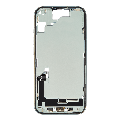 Mid-Frame Housing with Small Parts Pre-Installed Compatible for Apple iPhone 15 - Green