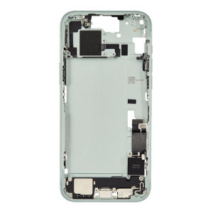 Mid-Frame Housing with Small Parts Pre-Installed Compatible for Apple iPhone 15 Plus - Green