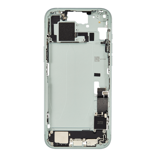 Mid-Frame Housing with Small Parts Pre-Installed Compatible for Apple iPhone 15 Plus - Green