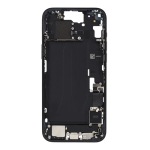 Mid-Frame Housing with Small Parts Pre-Installed Compatible for Apple iPhone 15 Plus - Midnight