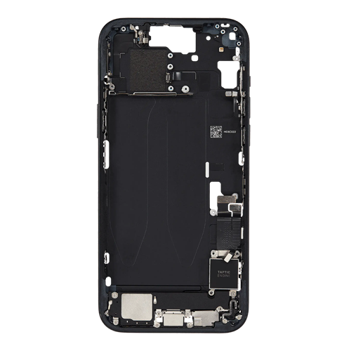 Mid-Frame Housing with Small Parts Pre-Installed Compatible for Apple iPhone 15 Plus - Midnight