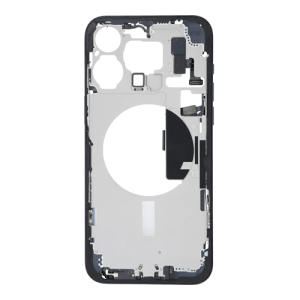 Mid-Frame Housing with Small Parts Pre-Installed Compatible for Apple iPhone 15 Pro Max - Blue Titanium