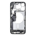 Mid-Frame Housing with Small Parts Pre-Installed Compatible for Apple iPhone 15 Pro Max - Blue Titanium