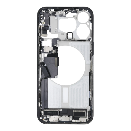 Mid-Frame Housing with Small Parts Pre-Installed Compatible for Apple iPhone 15 Pro Max - Blue Titanium