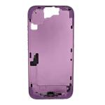 Mid-Frame Housing with Small Parts Pre-Installed Compatible for Apple iPhone 16 - Pink