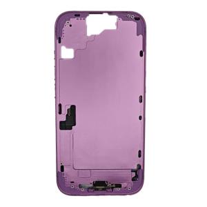 Mid-Frame Housing with Small Parts Pre-Installed Compatible for Apple iPhone 16 - Pink