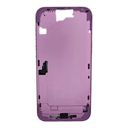 Mid-Frame Housing with Small Parts Pre-Installed Compatible for Apple iPhone 16 Plus - Pink