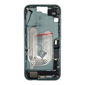 Mid-Frame Housing with Small Parts Pre-Installed Compatible for Apple iPhone 16 Plus - Teal