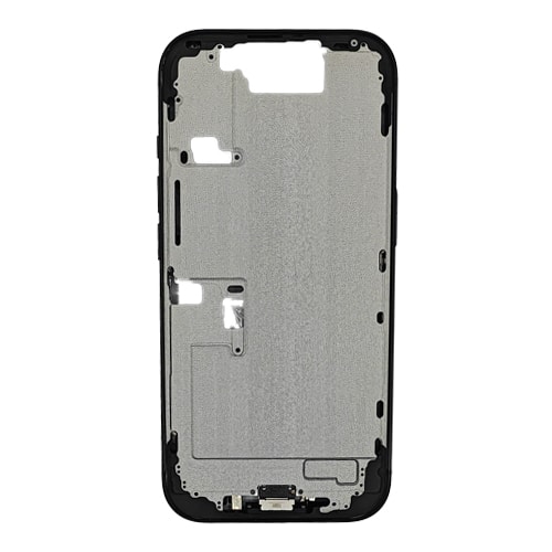 Mid-Frame Housing with Small Parts Pre-Installed Compatible for Apple iPhone 16 Pro - Black Titanium