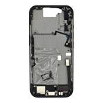 Mid-Frame Housing with Small Parts Pre-Installed Compatible for Apple iPhone 16 Pro - Black Titanium
