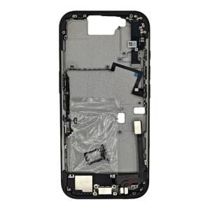 Mid-Frame Housing with Small Parts Pre-Installed Compatible for Apple iPhone 16 Pro - Black Titanium