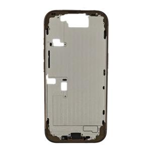 Mid-Frame Housing with Small Parts Pre-Installed Compatible for Apple iPhone 16 Pro - Desert Titanium