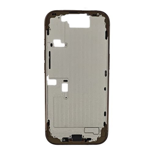 Mid-Frame Housing with Small Parts Pre-Installed Compatible for Apple iPhone 16 Pro - Desert Titanium