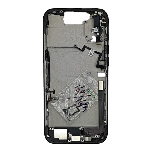 Mid-Frame Housing with Small Parts Pre-Installed Compatible for Apple iPhone 16 Pro Max - Black Titanium