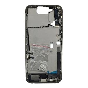 Mid-Frame Housing with Small Parts Pre-Installed Compatible for Apple iPhone 16 Pro Max - Natural Titanium